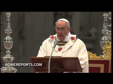 Francisco presidió la Misa Crismal ante 1.600 sacerdotes