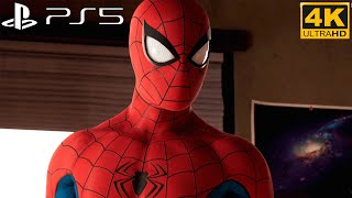 Spider-Man Suit Up Scene 4K ULTRA HD - Spider-Man Remastered PS5 - No commentary