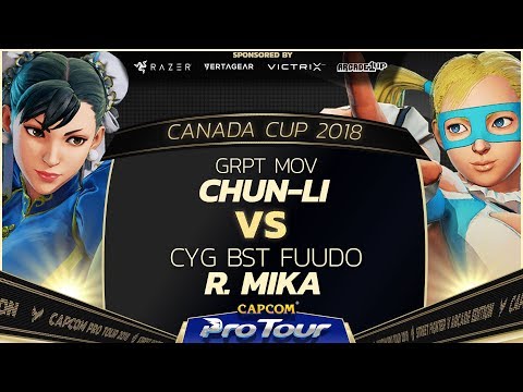 GRPT MOV (Chun-Li) vs CYG BST Fuudo (R. Mika) - Canada Cup 2018 - CPT 2018