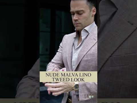 The Ultimate Style Upgrade: Discovering the Magic of Nude Tweed Suit! | Sebastian Cruz Couture Suits