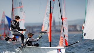 Day 2 - RYA Youth Nationals 2014, WPNSA with Nick Dempsey and Hannah Mills
