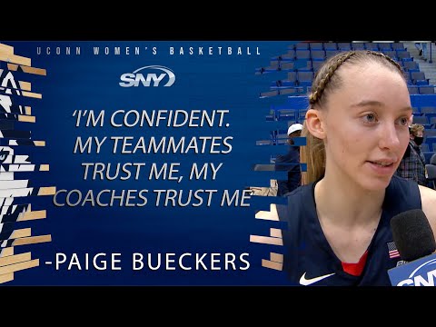 UConn vs Arkansas: SNY talks with UConn star Paige Bueckers after her 34-pt game | UConn Post Game