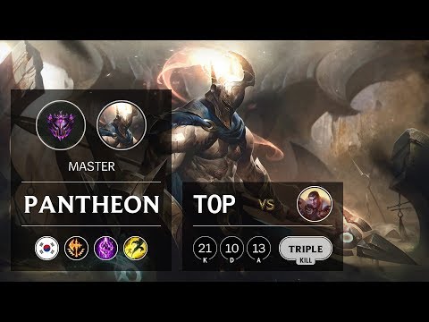 Pantheon Top vs Jayce - KR Master Patch 9.18