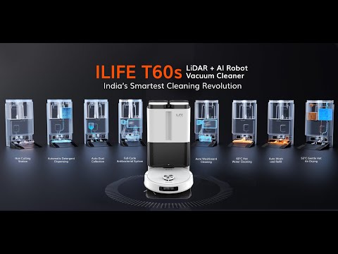 Meet the ILIFE T60s: India’s Smartest Next-Gen AI Robot Vacuum Cleaner with  Self Sufficient Station