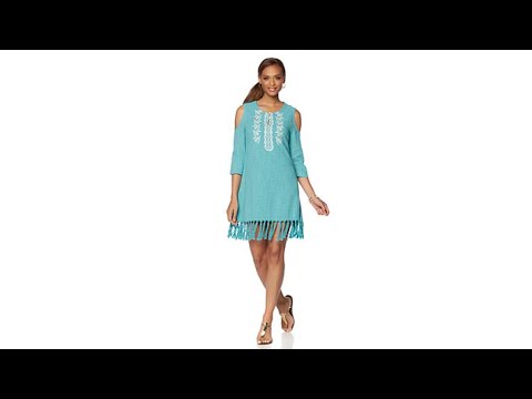 Colleen Lopez Global Fiesta ColdShoulder Dress