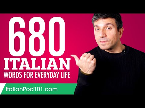 680 Italian Words for Everyday Life - Basic Vocabulary #34