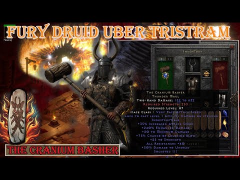 The Cranium Basher Unique Fury Druid Build Perfect Uber Tristram Diablo 2 Resurrected