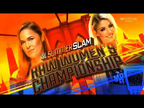WWE SummerSlam 2018 Alexa Bliss vs Ronda Rousey Official Match Card