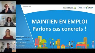 Maintien en emploi – Parlons cas concrets !