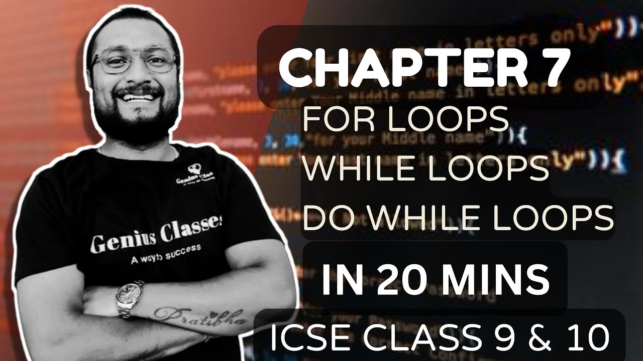 Conditional Constructs in java | for, while & do-while | Iterative Statements | ICSE class 9 & 10