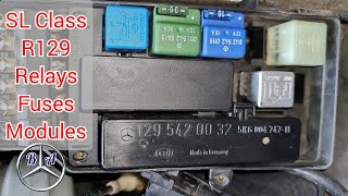 SL-Class (R129) Location of ECU, Modules & Relays