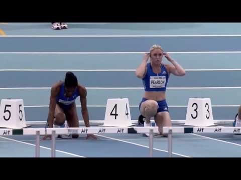 Christina Manning wins 60m Hurdles Women Heat 2 AIT International Grand Prix 2017