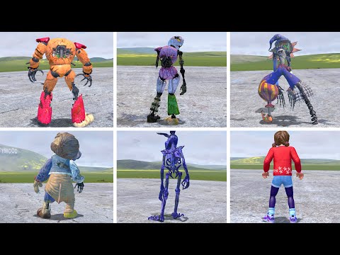 PLAYING AS ALL FNAF RUIN ANIMATRONICS In Garry's Mod! (Five Nights at Freddy's: Security Breach DLC)