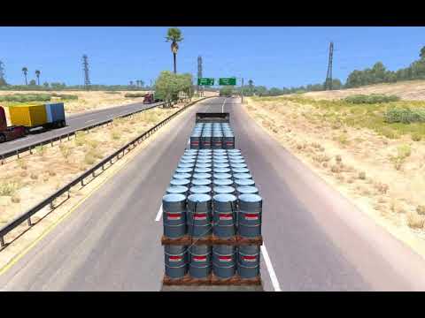 Scania Hooklift loaded with Barrels