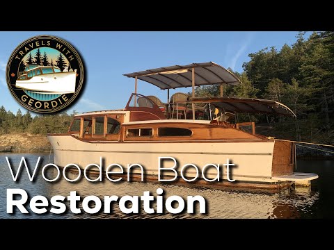 Ep 371 - Wooden Boat Restoration - Travels With Geordie - Boat Life - Living on a Wooden Boat