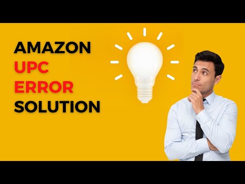 Error Message UPC/EANs | UPC code for amazon | Amazon barcode