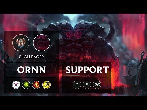 Ornn Support vs Alistar - KR Challenger Patch 9.1