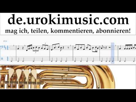 Tubaunterricht Luis Fonsi - Despacito Noten Lernen Teil#2 um-a995