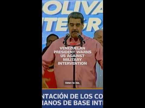 Venezuelan president warns US against military intervention