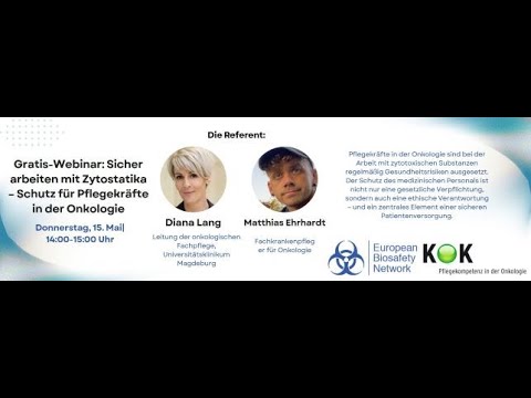 EBN KOK webinar   Sicherer Umgang mit zytotoxischen Arzneimitteln