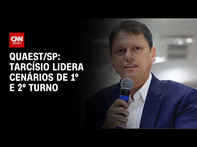 Quaest: Tarcísio lidera cenários de 1º e 2º turno contra Haddad em SP | CNN NOVO DIA