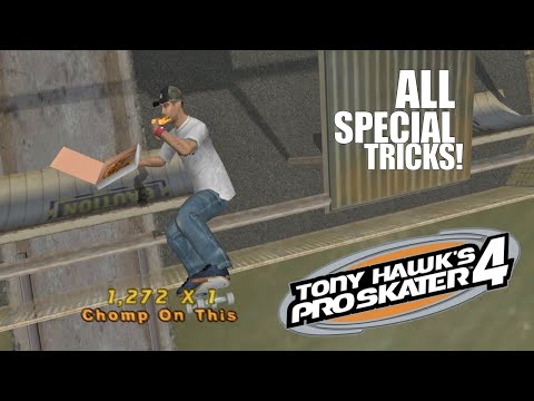 Tony Hawk’s Pro Skater 4: ALL SPECIAL TRICKS!