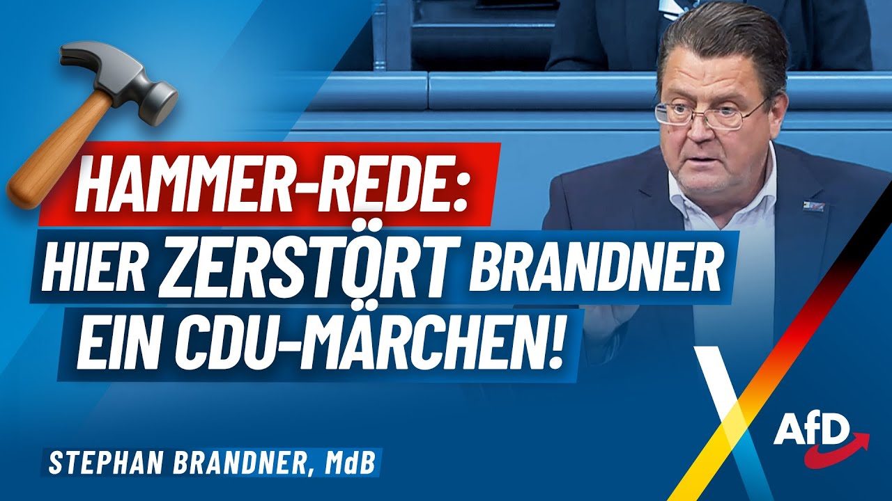 Hammer-Rede: Hier zerstört Brandner ein CDU-Märchen!