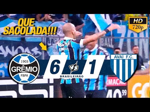 CHUVA DE GOLS ! Grêmio 6 x 1 Avaí - Melhores Momentos (COMPLETO) - Brasileirão 2019