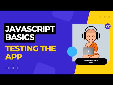 Javascript Tutorial In Tamil Testing The App Become A Full Stack Developer