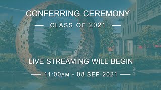 11:00AM - Conferring Ceremony 01 - Wednesday 8 September