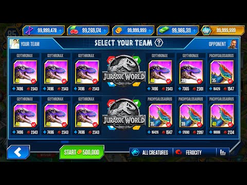 LEGENDARY RUMBLE PACK GLYTHRONAX X3 BATTLE - JURASSIC WORLD THE GAME