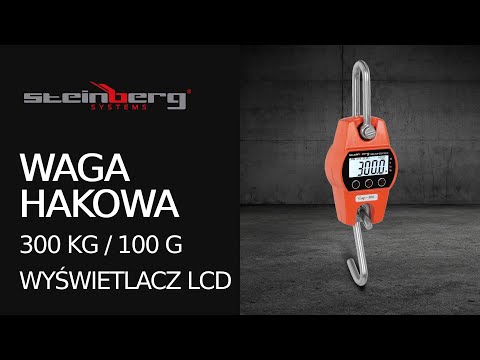 Video - Waga hakowa - 300 kg / 100 g - pomarańczowa