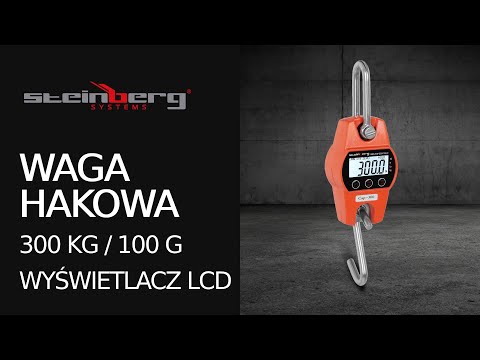 Video - Waga hakowa - 300 kg / 0,1 kg - LCD - cyfrowa