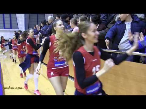 Cupa CEV: Bucuria de la finalul meciului Știința Bacău - Zeleznicar Lajkovac 3-0