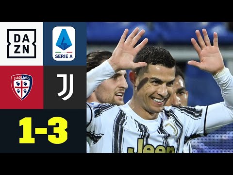 Hattrick und Headkick! Ronaldo düpiert Cagliari: Cagliari - Juventus 1:3 | Serie A | DAZN Highlights