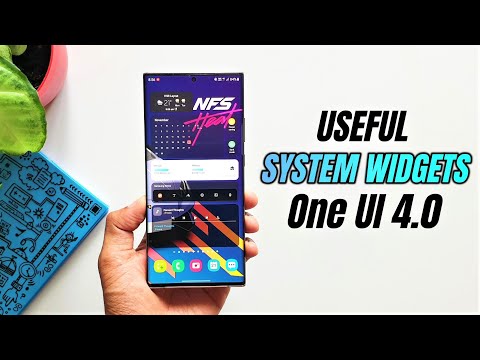 Samsung One UI 4.0 System widgets.