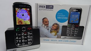 MAXCOM MM720  - Unboxing / Menu & Ringtones ( Telefon za 99zł )