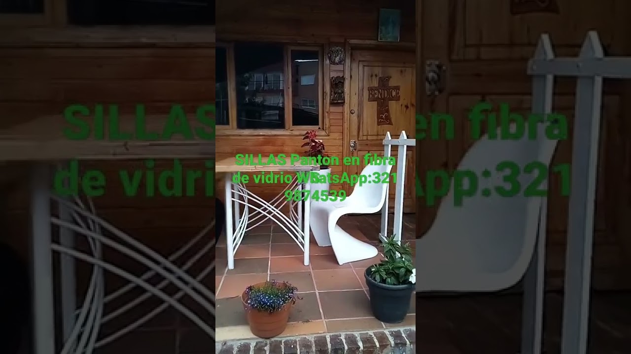 sillas en fibra de vidrio WhatsApp: 3219874539