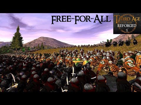 BATTLE OF THE NORTH DOWNS (Free-For-All) - Third Age: Total War (Reforged)