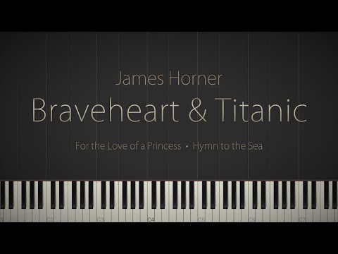 Braveheart & Titanic: Piano Suite - A James Horner Tribute \\ Synthesia Piano Tutorial Video