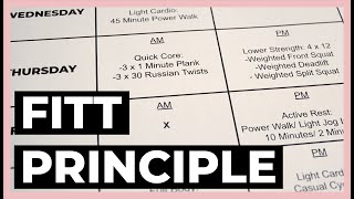 How to Make a Workout PLAN | The FITT Principle
