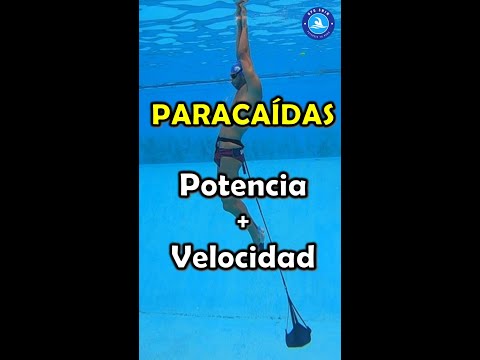 Potenciar velocidad y fuerza con paracaídas en natación