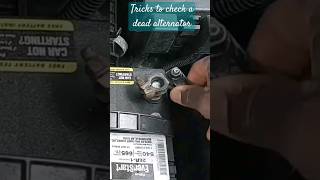 Old tricks!!! Way&#39;s to use your car battery to check for alternator failure. #cars #alternator