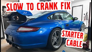 Porsche 997, Starter Alternator Cable Replacement