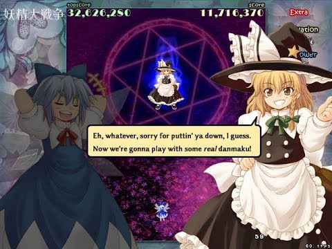 Touhou 12.8 - Great Fairy Wars ~ Marisa Kirisame Extra Clear