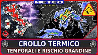 ALLERTA TEMPORALI! Temperature in Picchiata – METEO Fino 11 Settembre