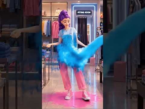 Rumi's Magic Dress Transformation! ✨👗 #kpdh