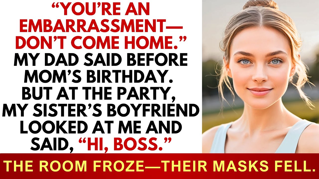 My Dad Banned Me From Mom’s Birthday—Then My Sister’s Boyfriend Looked at Me and Said “Hi, Boss”...