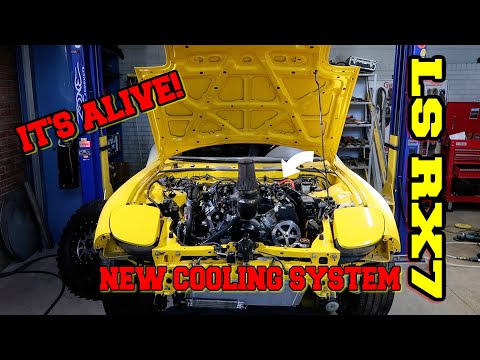 My LS swapped RX7 is Alive with a New Mishimoto Cooling System