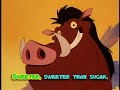 DVD 60fps Disney Sing Along Songs The Circle Of Life Timon And Pumbaa Songs